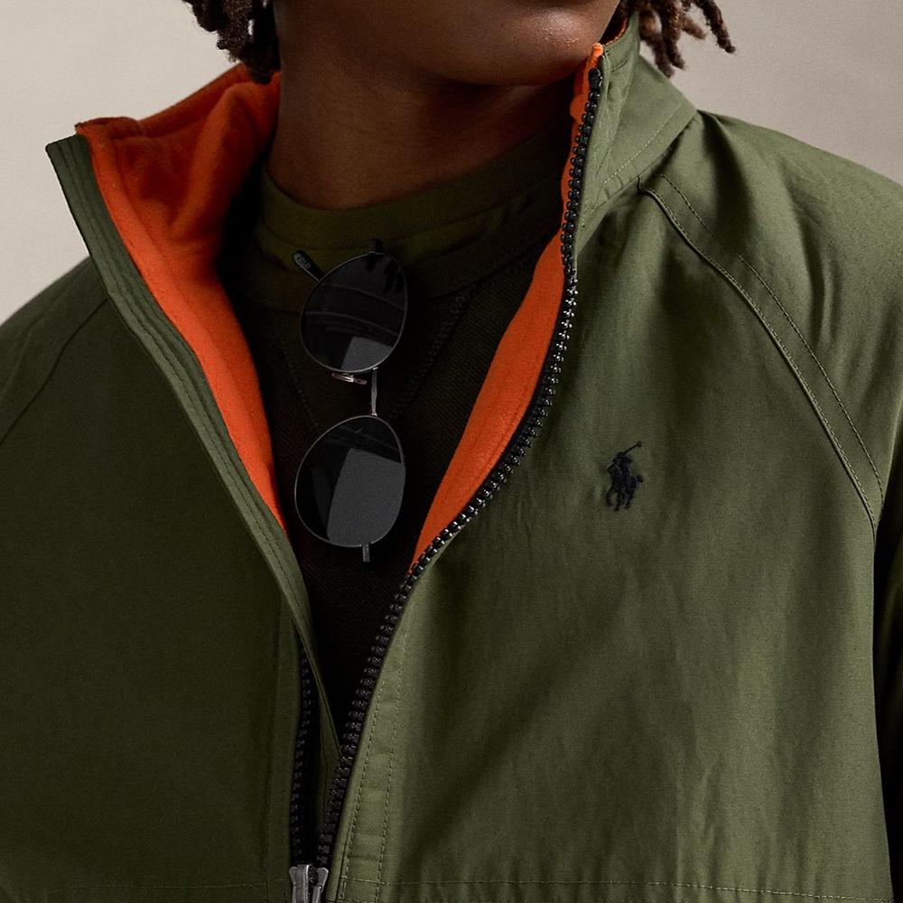 Polo Ralph Lauren Solid Color Logo Embroidered Zip Long Sleeve Cotton Jacket Men Jackets Olive 100035952