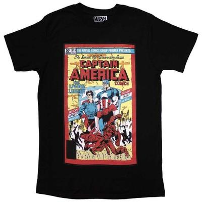Captain America Unisex Adult Living Legend Comic Cover T-skjorte