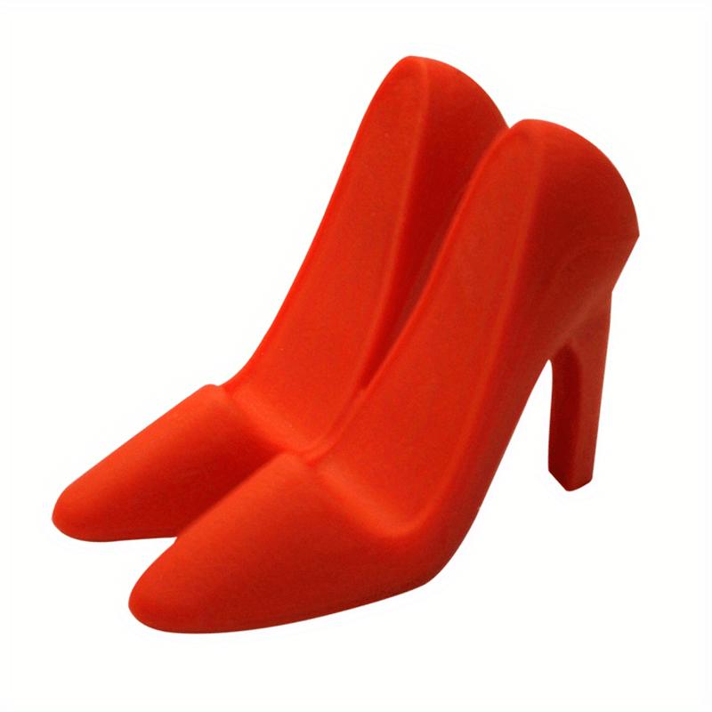1pc High Heels Shaped Phone Holder, Mini Silicone Phone Stand, Creative Funny Phone Holder