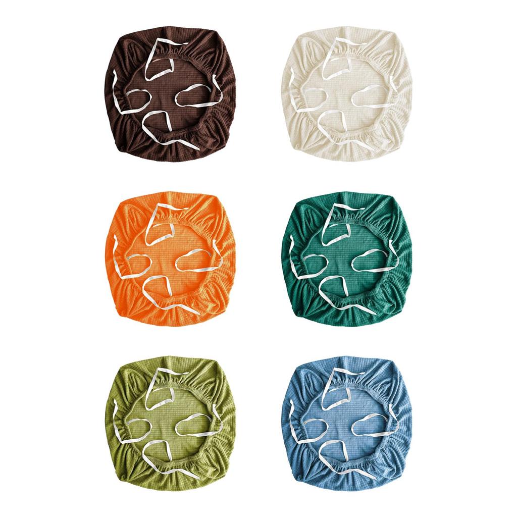 Washable Universal Swivel Chair Cover with Armrests Stretch Office Seat Protector Removable for Computer Desk