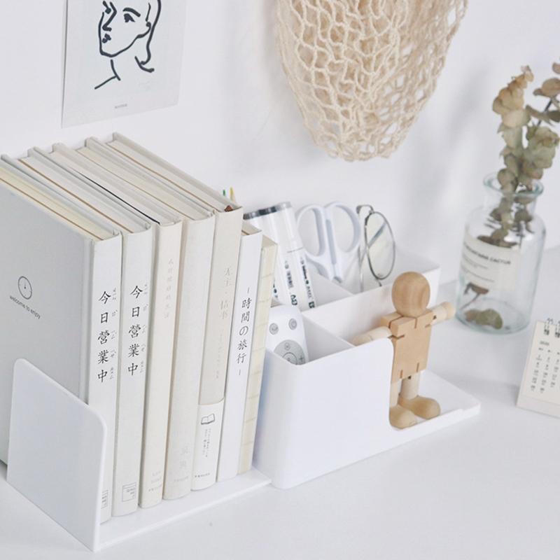 Multi-functional Storage Box Retractable Desktop Stationery Book Pen Holder Stand Cosmetics Makeup Tools Organizer