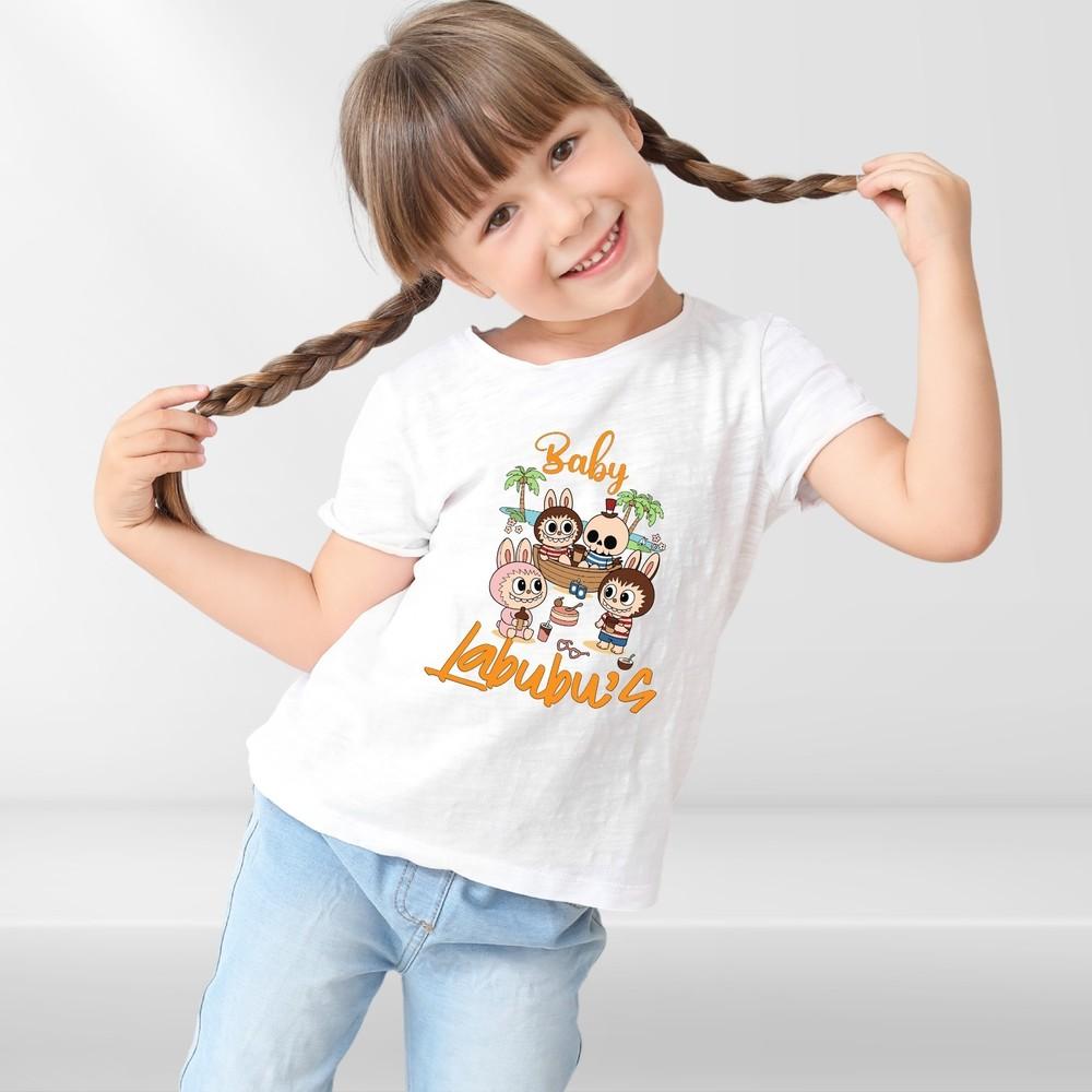Baby Lab-ubu Shirt, Cute Cartoon Dolls Graphic Tee, Kawaii Labu-bu T-Shirt