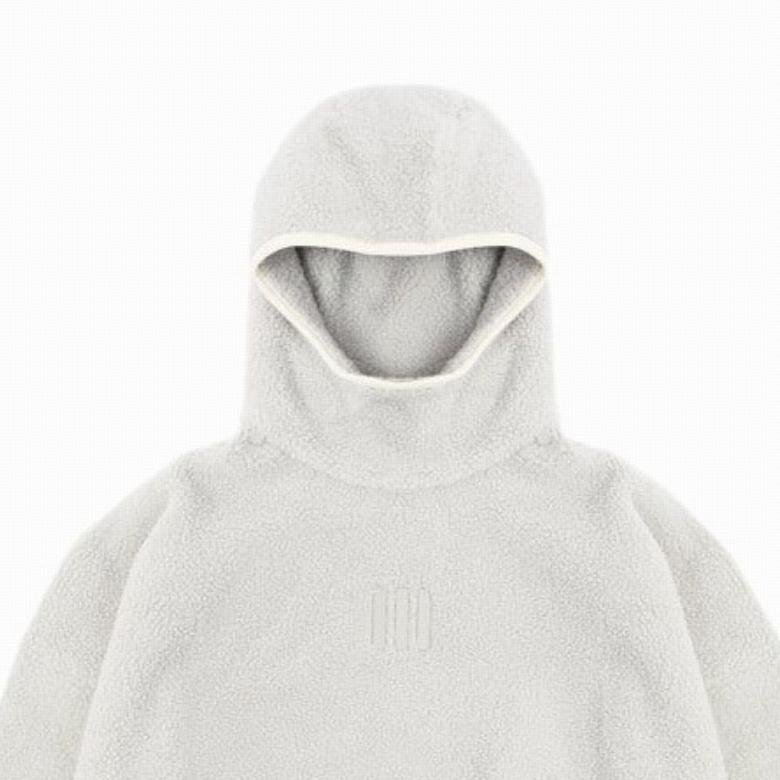 adidas x Fear of God Athletics Hike Fleece Hoodie Sesame Men Tops White IM6074