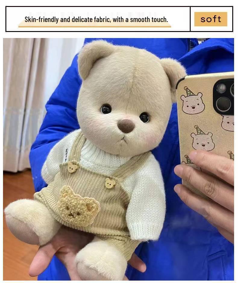 Joint Bear Plush Doll with Clothes - Perfect Gift for Girls & Dorm Room Decor