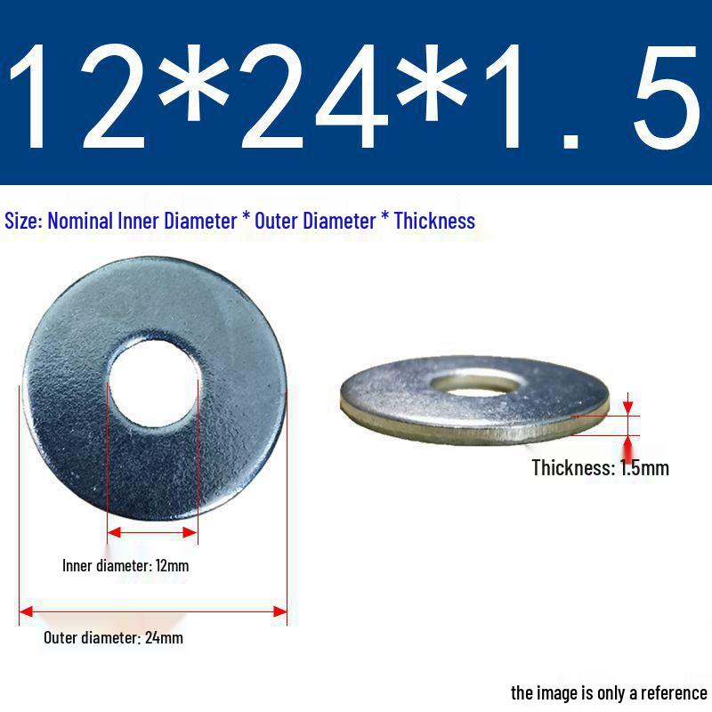 Galvanized Flat Metal Washer Spacer M3-M60