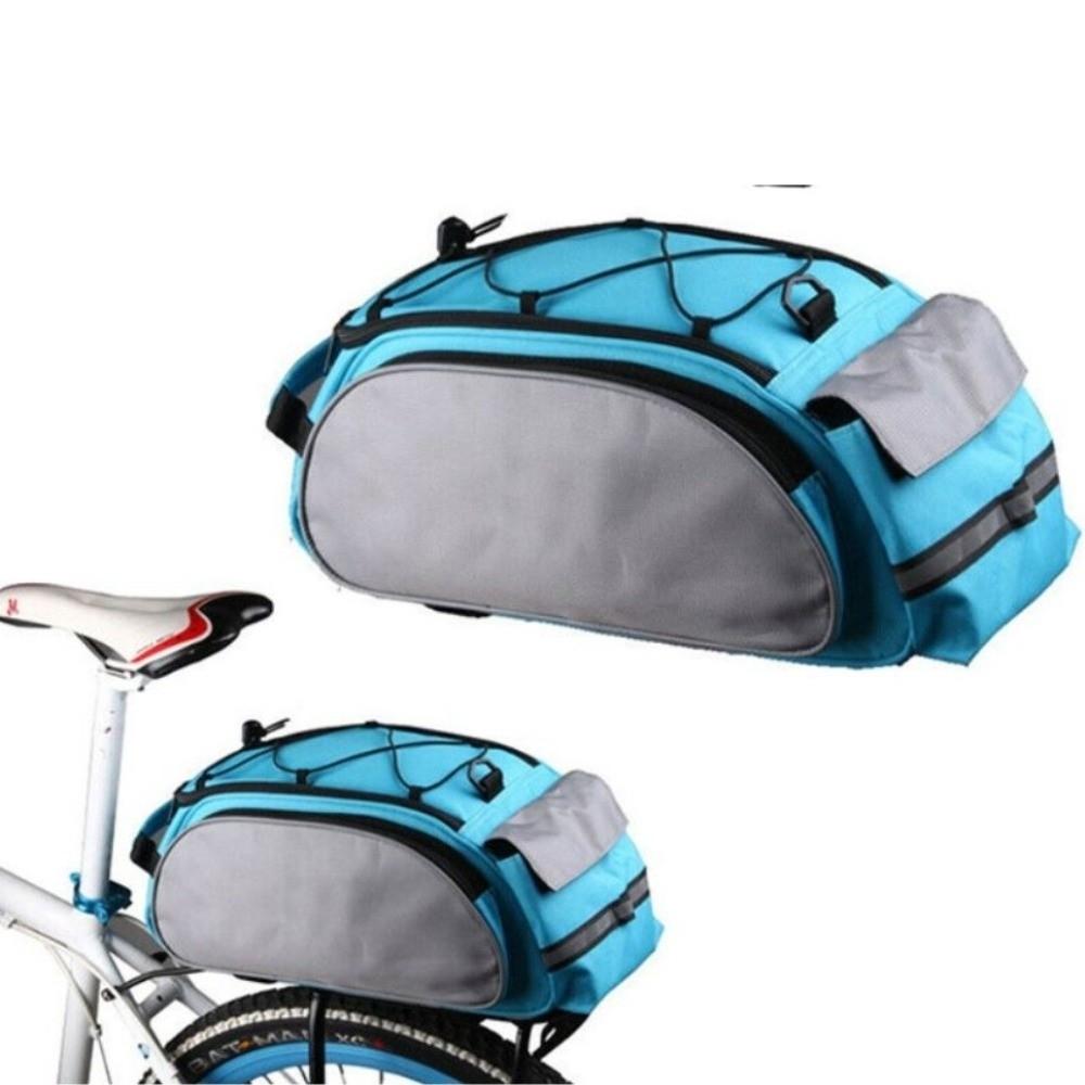 600D Polyester Bike Rear Rack Bag Quick Release Bicycle Trunk Bag  Cycling Gear Storage