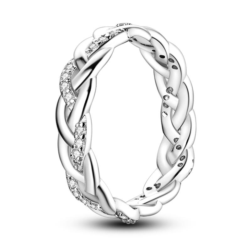 925 Sterling Silver Rings for Women Sparkling Princess Ring Engagement Wedding Anniversary Gift Jewelry 2025