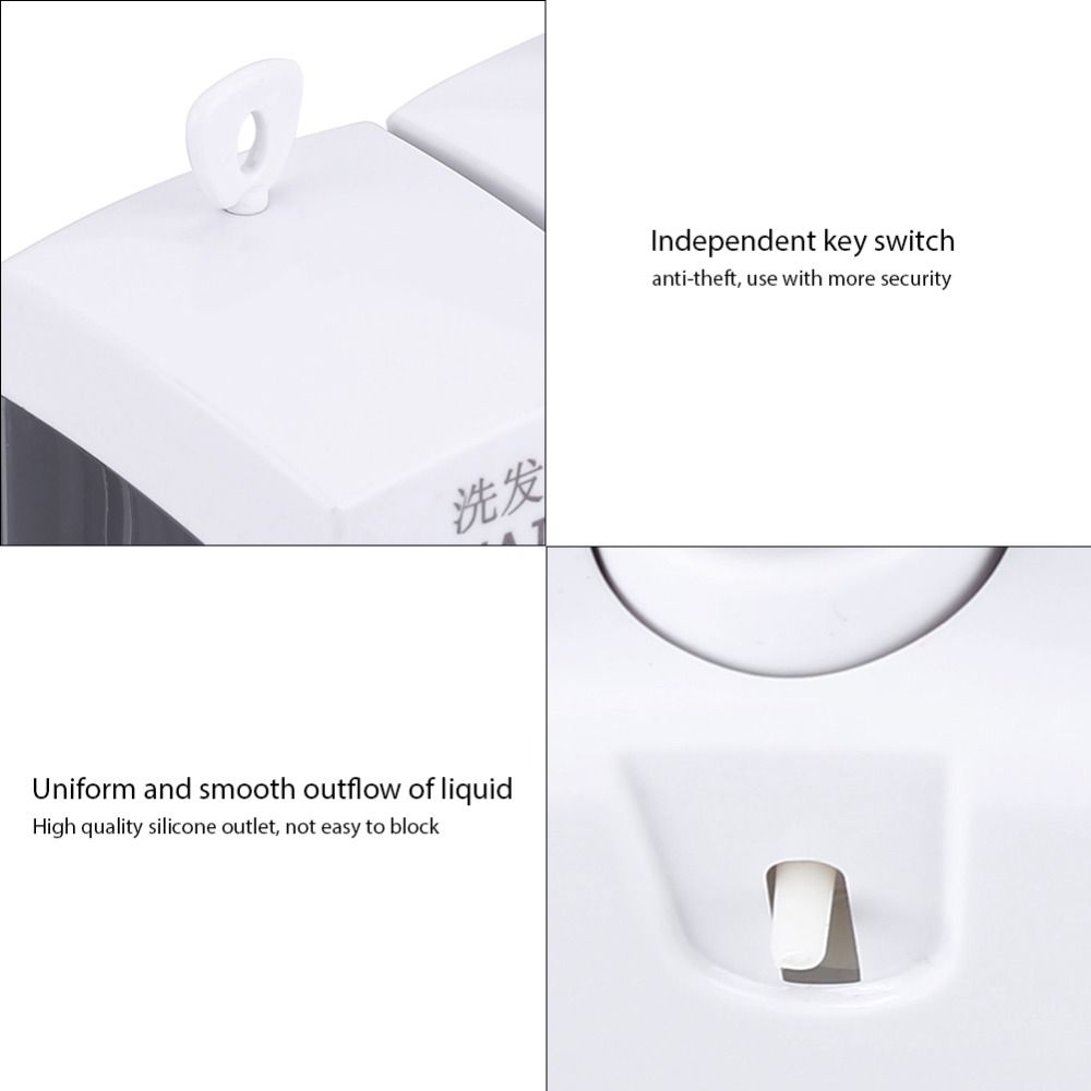 Manual Press Soap Liquid Dispenser 2in1 Shampoo Dispenser Bottle Simple Shower Gel Box Kitchen