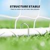 Football Goal Soccer Cage, 301 X 120 X 200 Cm, Epoxy-Coated Metal Frame, PE Netting, White
