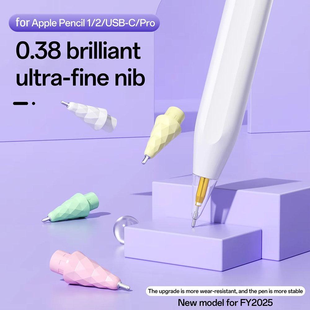 1Pc Replaceable Pencil Tips for Apple Pencil 1 2 3 Soft Silicone Protective Cap Touch Screen Stylus Pen Nibs for IPencil 1 2