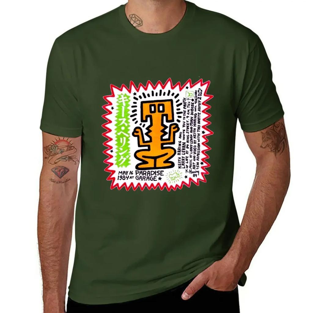 PARADISE GARAGE LARRY LEVAN PARTY OF LIFE FLIER T-Shirt vintage clothes boys whites mens graphic t-shirts anime