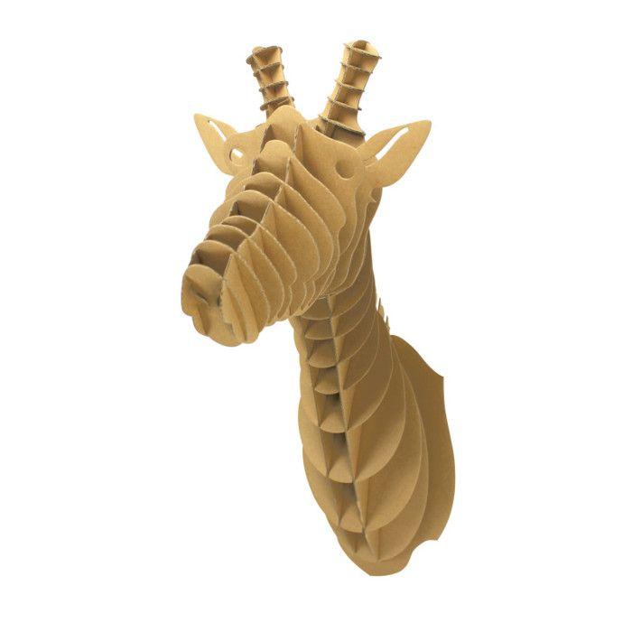 Trophée - Girafe - 58x19x41 cm - Carton