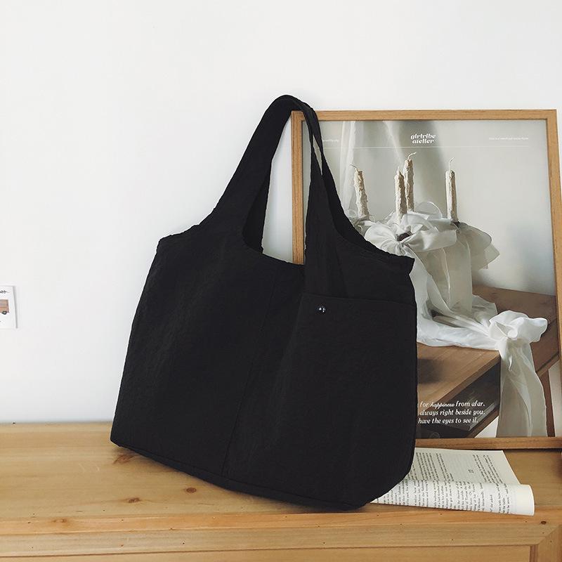 Japanese-Inspired Large Capacity Tote - Lightweight, Versatile Handheld or Shoulder Cloth Bag for Women