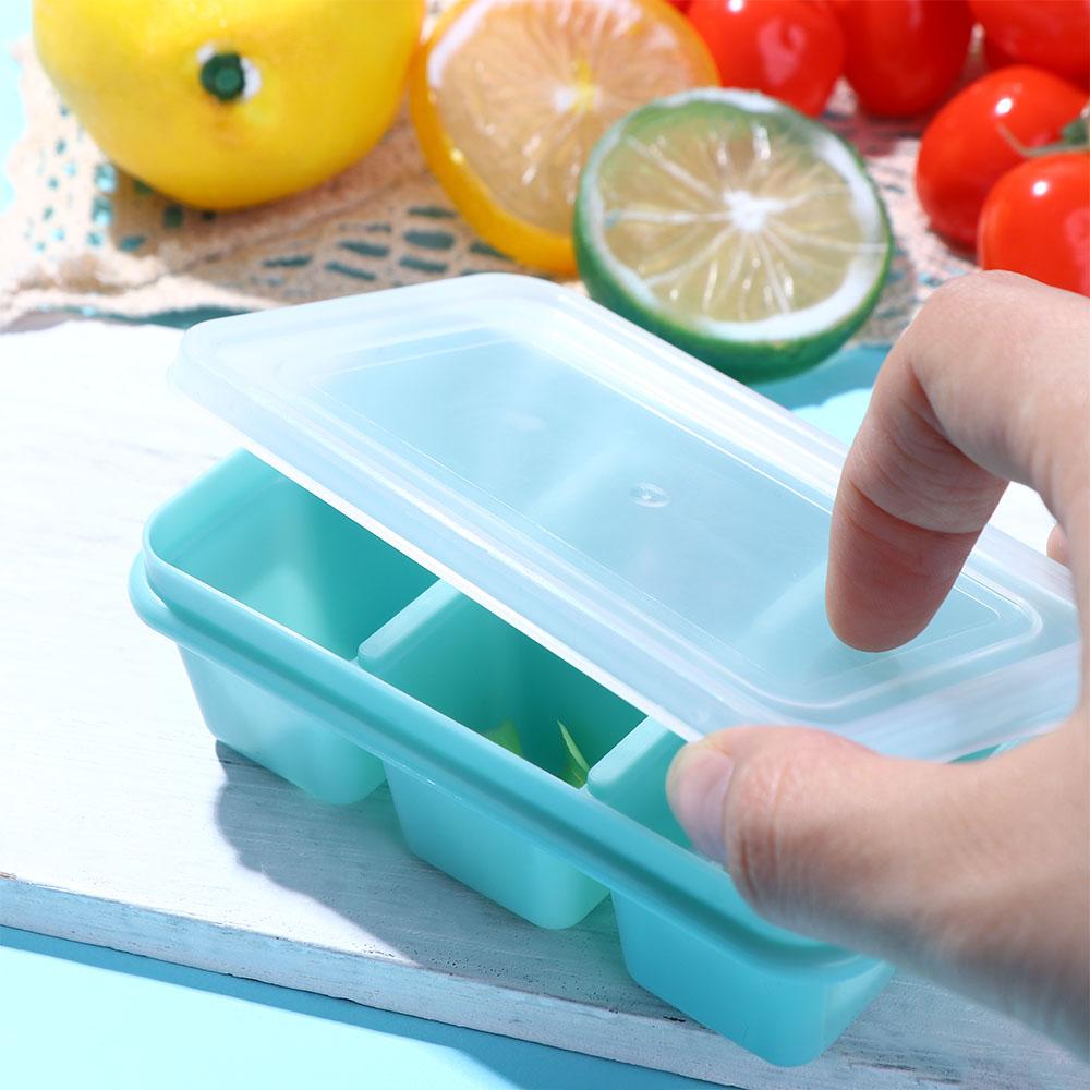 Lid Six Grids Easy To Demold Homemade Frozen Ice Cube Ice Tray Ice-Making Box Ice Mold Cube Mold