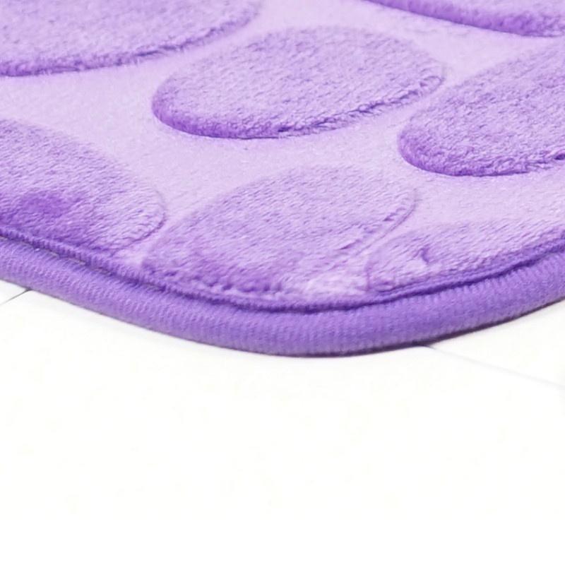 2Pcs Non-Slip Bathroom Doormat Rugs + Toilet Mat Set Floor Carpet Shower Mat Room Comfy Washable