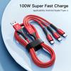 Car Interior Charger 3 In 1 Charging Cable Auto Accessories For Alfa Romeo Giulietta Mito 159 Giulia Stelvio 156 147 Tonale ofh853