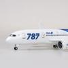 B787 Plane Model Airplane 1/130 Scale 18.5 Inchs All Nippon Airways Japan ANA Diecast Airplane Model with LED Light for Decor