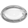 Lavabo en céramique argenté - VIDAXL - Ovale - 40 cm - A poser