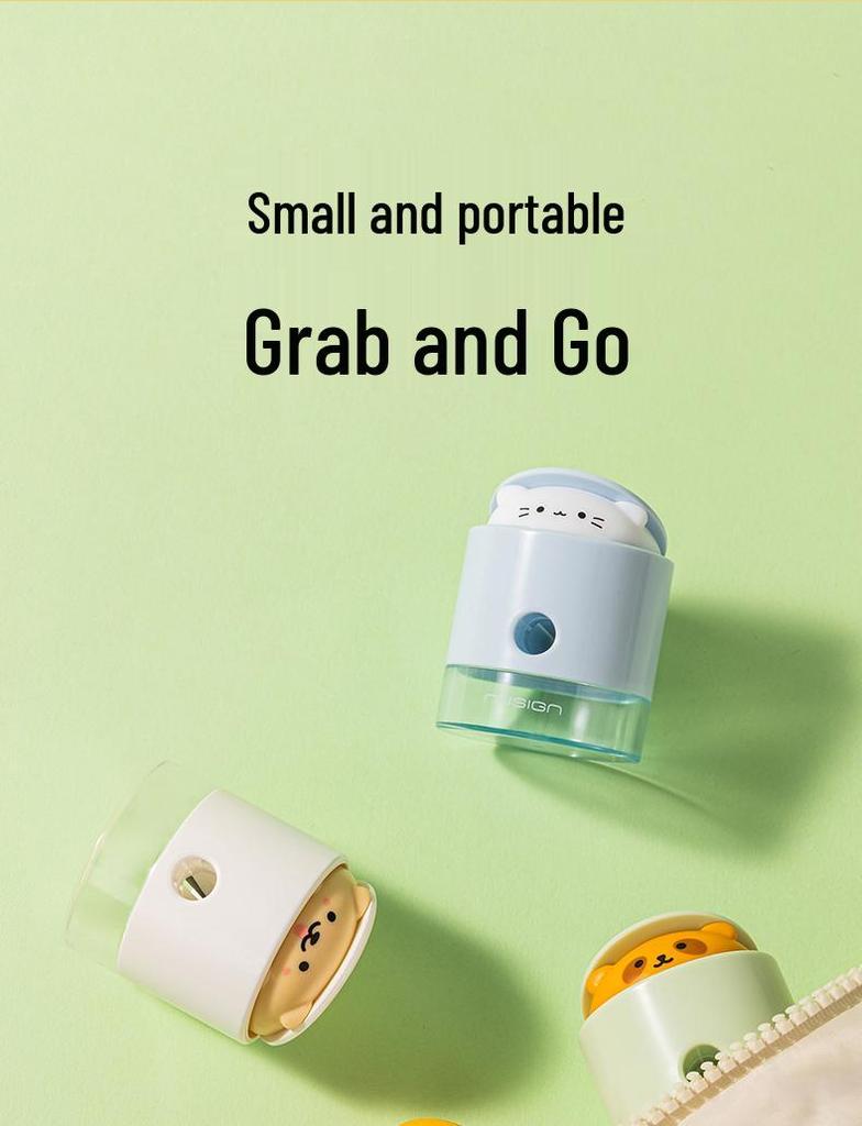 Dell Power Manual Pencil Sharpener: Portable, Large Caliber, Auto-Eject Function, Ideal for Primary School Sketch Pencils.