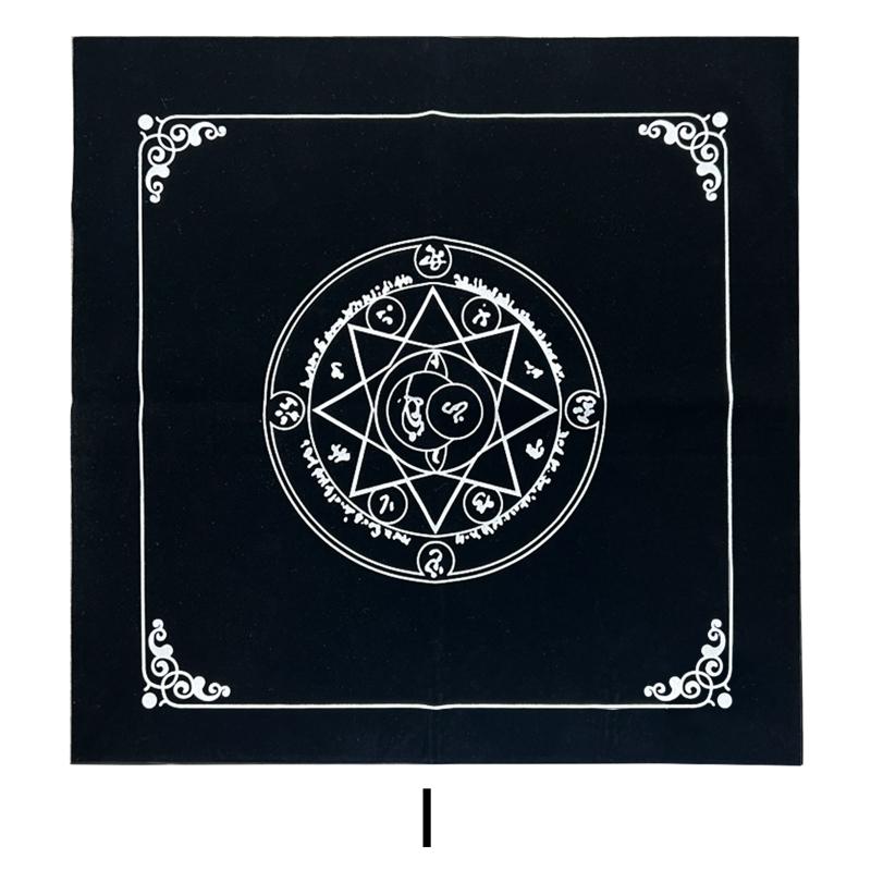 Square Flannel Tarot Altar Cloth Card Board Game Astrology for Oracle Card Pad Table Cover Card Mat Divination Tableclot