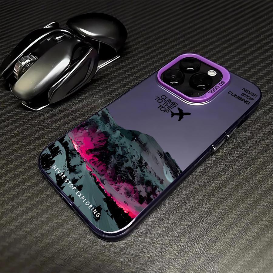 Case for iPhone 17 Pro Max 15 12 Pro 13 16 Air 11 14 Plus Phone Cover Scenic Airplane Mountain