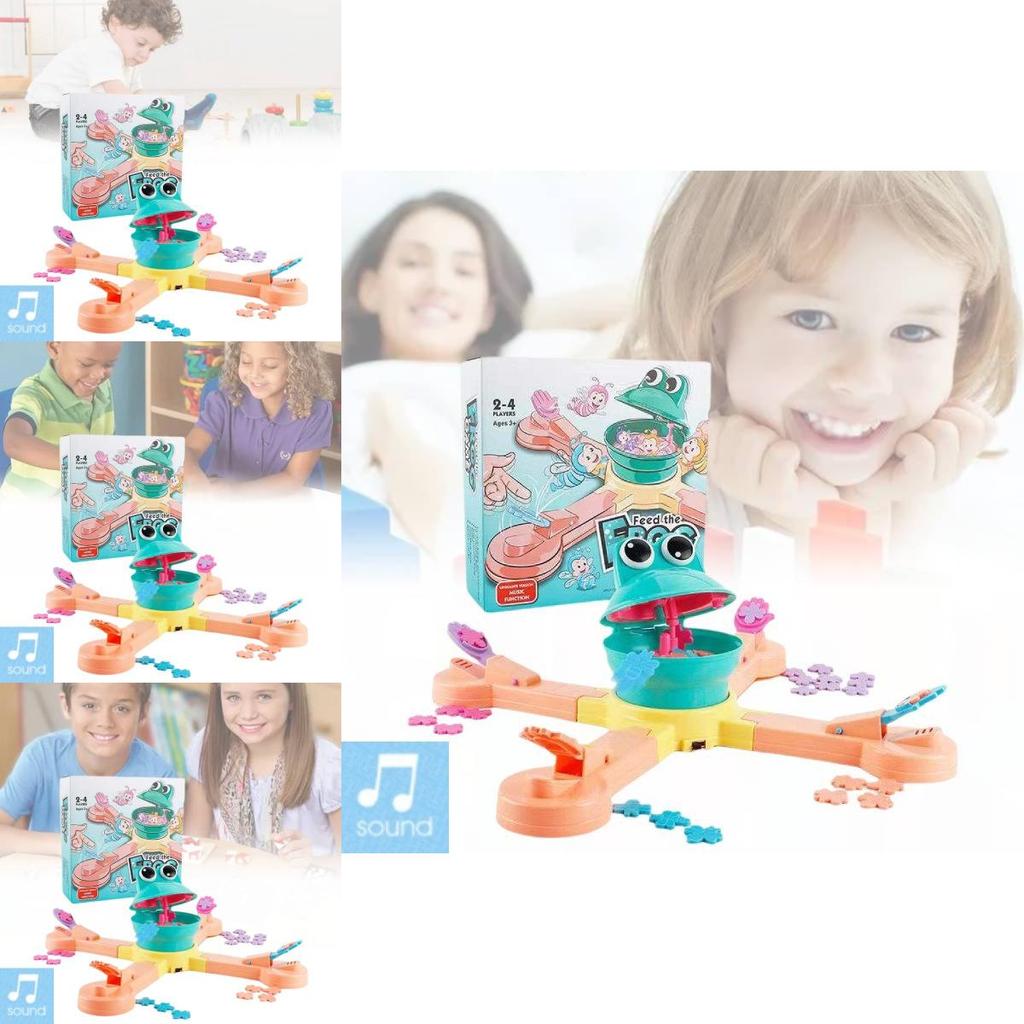Colorful Electric Frog Adventure Game For Fun Interactive Dinosaur Feeding Play