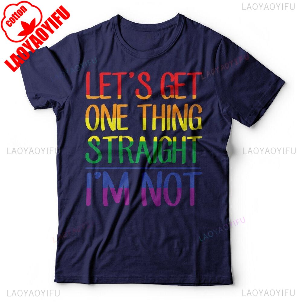 Funny LGBTQ Tshirt Birthday Gift Gay Lesbian Fun Mens Unisex T Shirt Men Women Universal Creative Design Cotton Summer Tee Tops