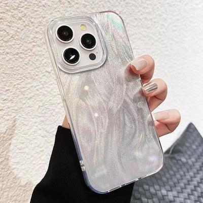 Luxury Laser Silver IMD Phone Case For Xiaomi Redmi Note 13 12 Pro Plus 5G 12S 11S 11 10 Redmi 12 13 13C Skockproof Cover Fundas