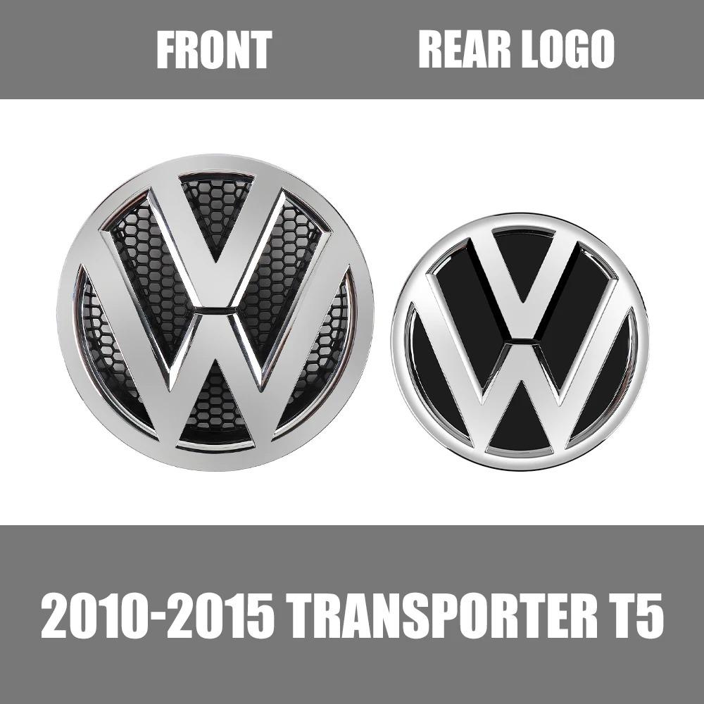 2026 Hot 1/2pcs For Volkswagen VW Transporter T5 2010 2011 2012 2013 2014 2015 Car Front Grill Badge Rear Trunk Emblem Cover Accessories ET1
