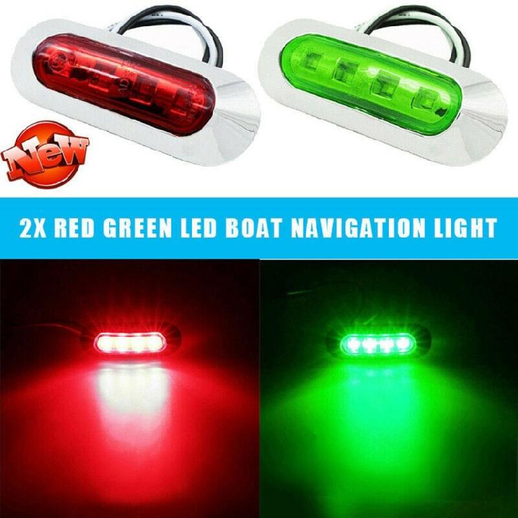 Outdoor LED Light 2Pcs 24V Navigation Lamp Used for Camoer Yacht Indicator Light