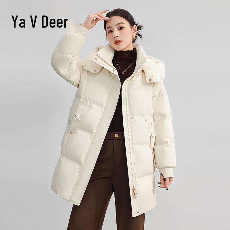 

Yalu Women s Detachable Hooded Long Down Jacket S