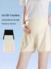 Maternity Ice Silk Safety Shorts - Lightweight, Anti-Exposure, Plus Size Summer Wear