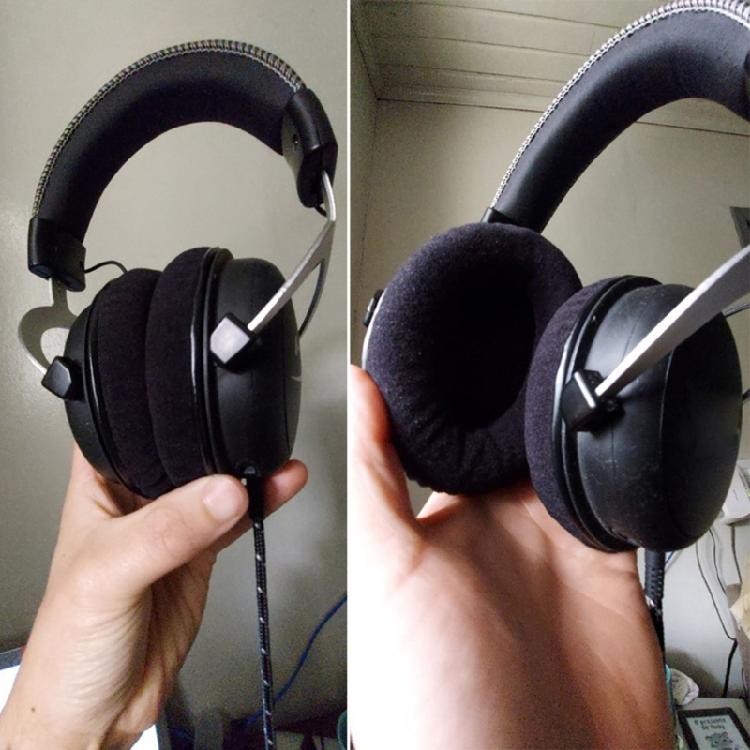 Gaming Headset Replacement Ear Pads Comfortable Sponge Earmuffs Quick Installation for Cloud II Repair