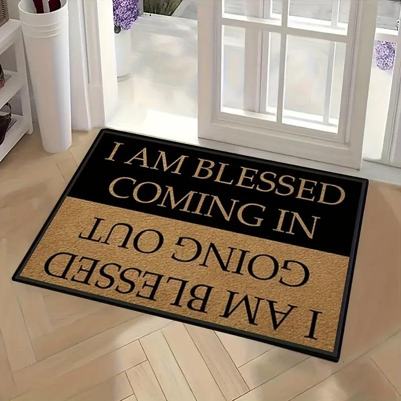 Welcome Door Rug Dirt Resistant Home Decorative Carpet Indoor Outdoor Entrance Mat  Foot Mats for Living Room Bedroom