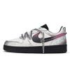 Court Borough Skateboard Shoes Women's Low Top Gray/Pink BQ5448-115(Team202-)