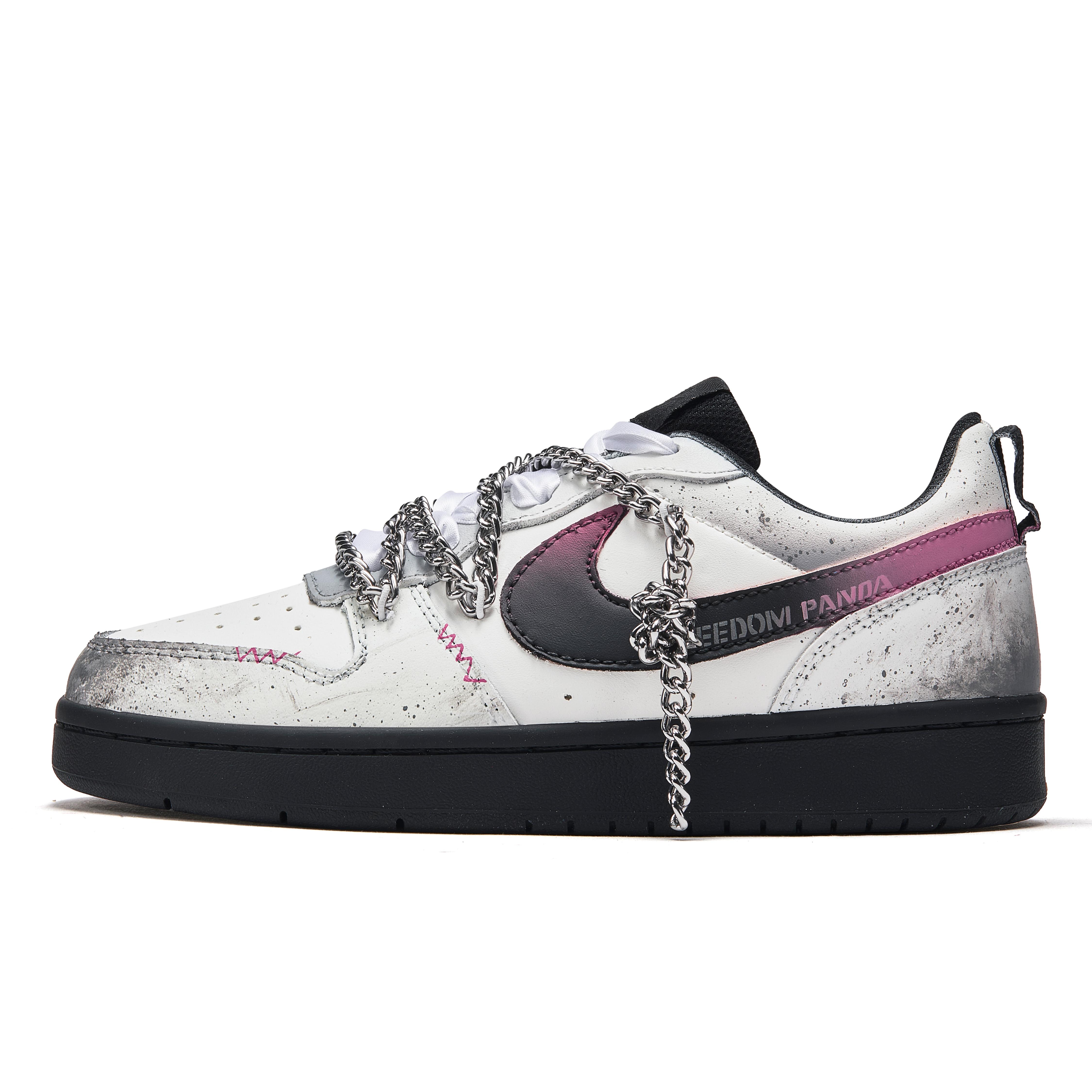 

Nike Court Borough Skateboard Shoes Women s Low top Gray/Pink BQ5448-115(Team202-) 35.5