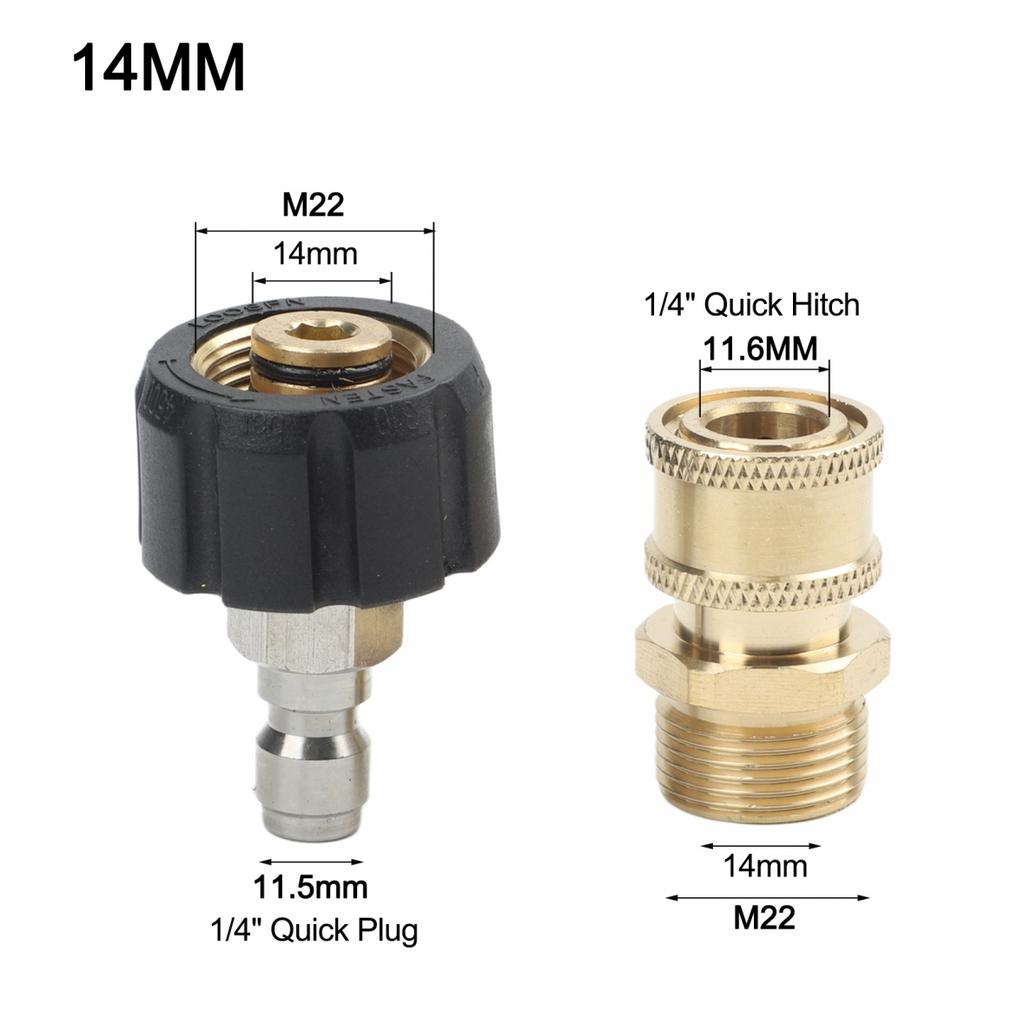Swivel Coupling Adapter M22 Quick Connect 5000PSI for High Pressure Cleaners