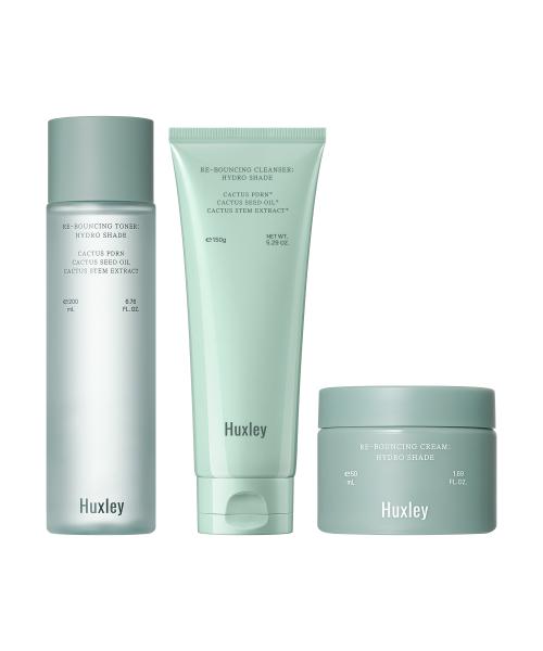 Huxley Rebounding Toner, Cream & Cleansing Skincare Set