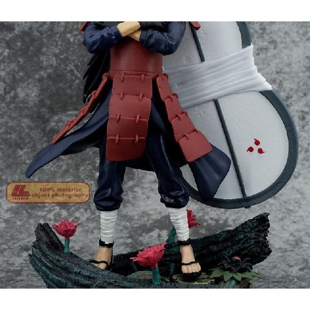 Anime Ninja Shippuden Uchiha Madara Circular Fan Battle Figure Statue Toy Gift