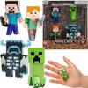 Minecraft Set of Metal Figurines Steve Alex Creeper Warden 6 Cm