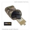 NEW HORIZON Folding Dump Pouch Multicam Mesh Roll-Up Foldable Dump Pouch Utility Pouch Multicam Mesh Molle Compatible Airsoft (Multicam)