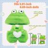 Cimoon Doll Clothing 15cm/17cm Cute Costume Outfit for Plush Toys and Dolls Dress Up Accessory