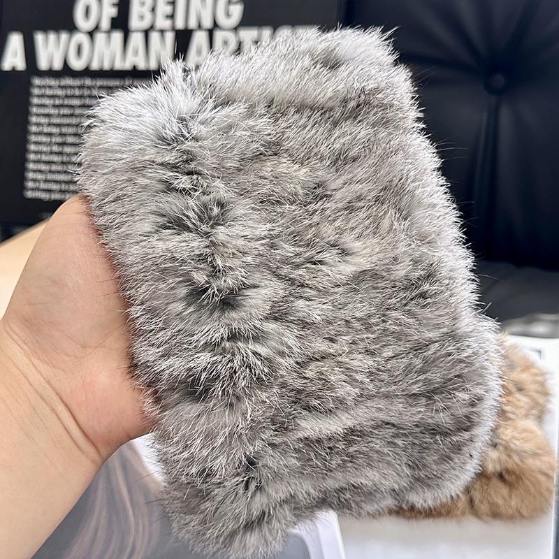 Korean Mao Mao Neck Cover Women Wear Rabbit Fur Scarf Headband In Autumn and Winter, Plush Fur Headscarf, Headband, Headgear