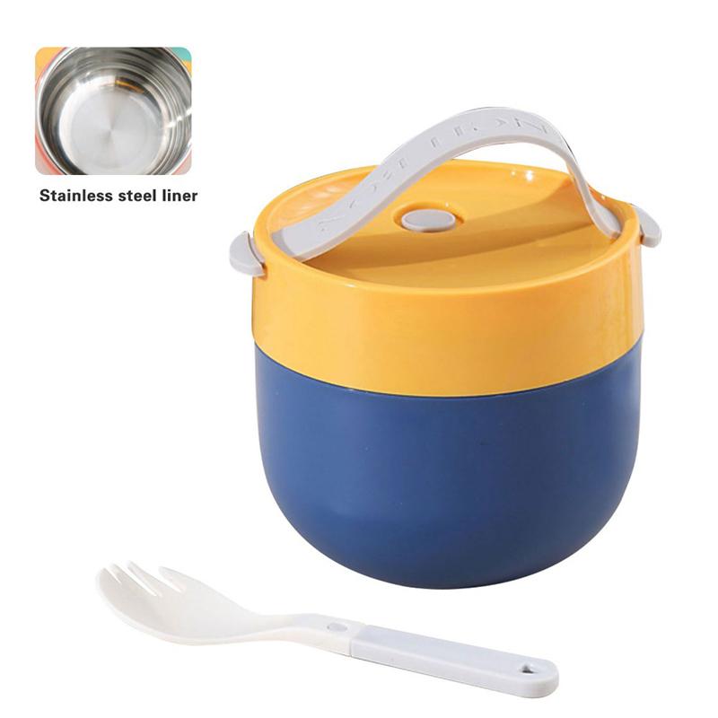 Portable Stainless Steel Soup Cup Lunch Box Food Containers Shape Vacuum Flasks