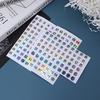1 Sheet Nail Art Manicure Decal Guide Alphabet Numbers Letters Style Tip Sticker
