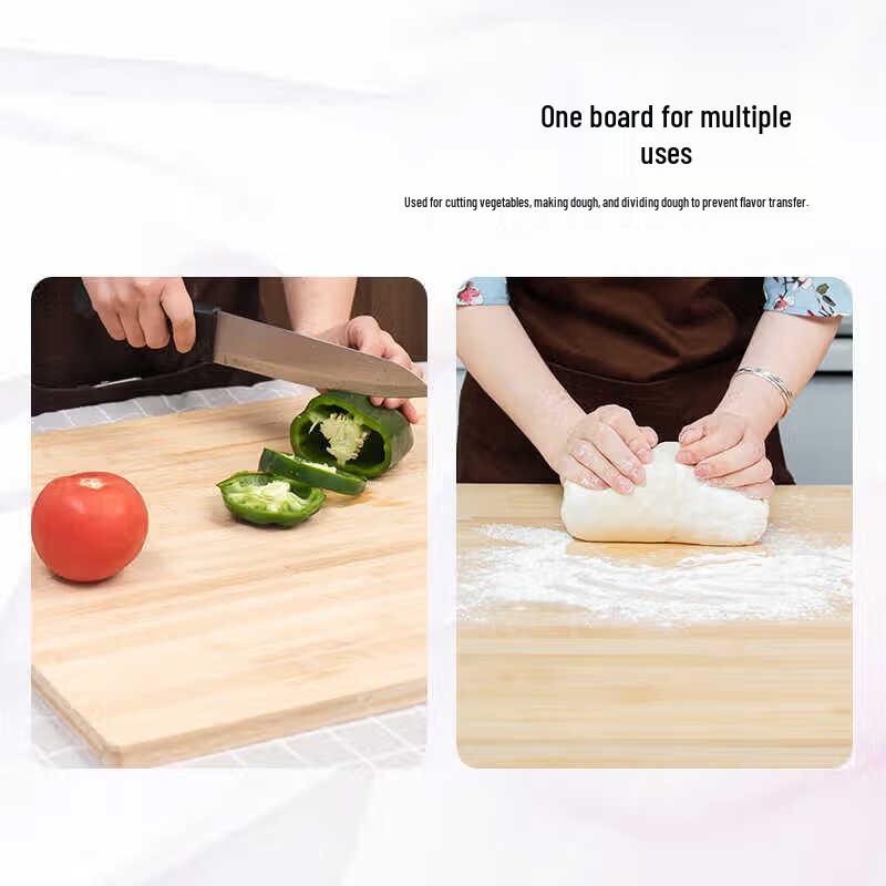 Yongtai Thickened Antibacterial Nanzhu Bamboo Cutting Board with Handle