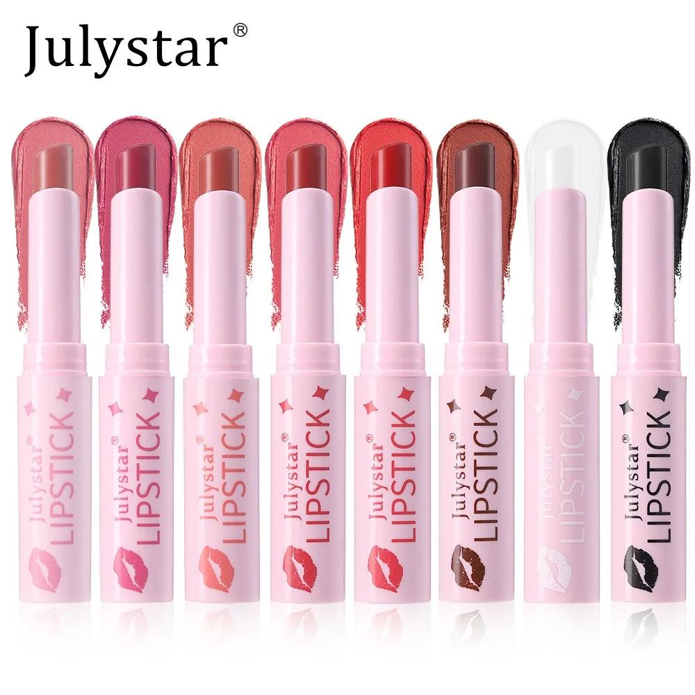8 Colors Sexy Black Lipstick Waterproof Long Lasting Color Rendering Non-stick Velvet Lipstick Pencil Woman Makeup Cosmetics