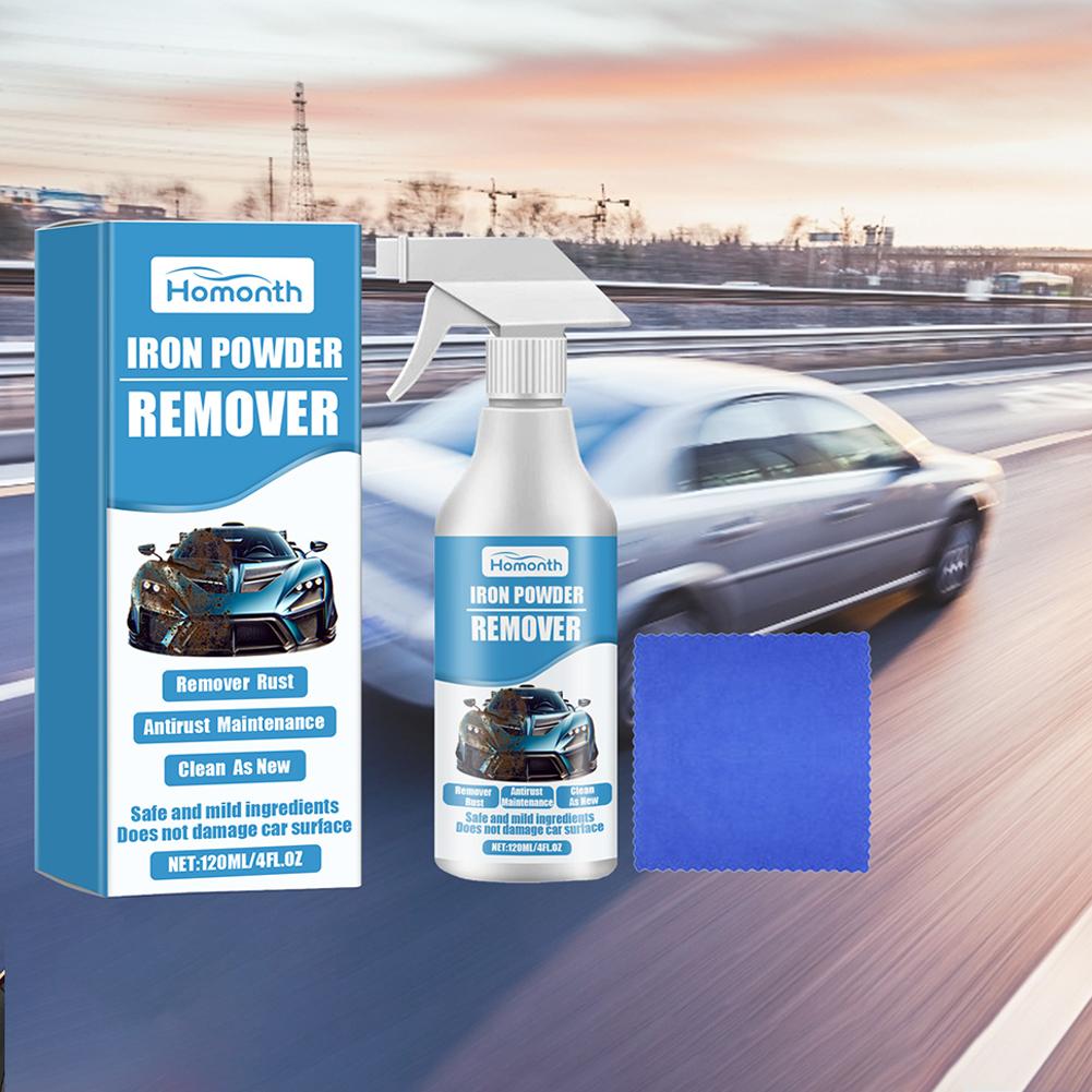 Auto Rostentferner Spray Tragbarer Eisenstaub Radrost Auto Detaillierung Polierreiniger Zubehör Auto Entfernen J7P3