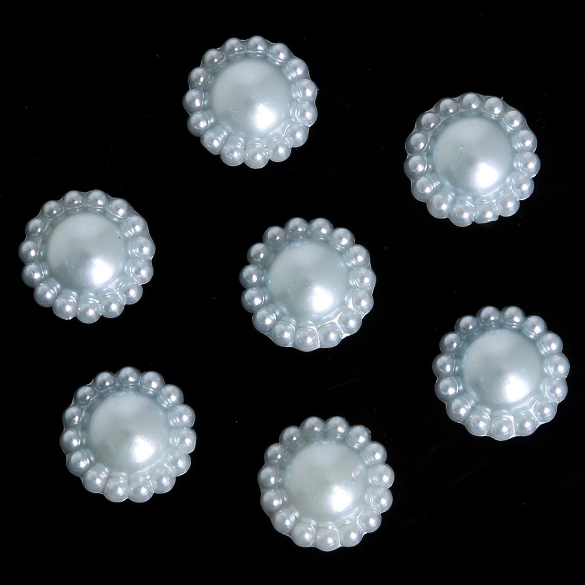 

50 шт./пакет 12 мм красочные кружевные полукруглые плоские бисерные украшения «сделай сам», аксессуары ручной работы 12mm 50pcs/bag