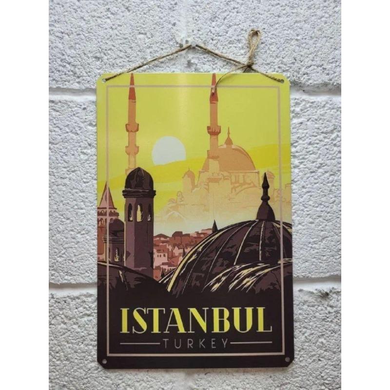 Venice Tourism Metal Poster, Vintage Travel Wall Art